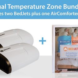 BedJet V2 Dual Zone Climate Comfort System with Biorhythm Sleep Technology + BedJet Dual Zone AirComfort Cloud Sheet