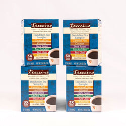 Teeccino Dandelion Roasted Herbal Tea Sampler Box - 4 Pack